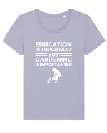 GARDENING Tricou mânecă scurtă guler larg fitted Damă Expresser