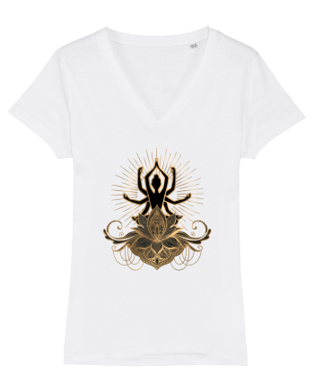 Yoga Lotus Auriu White