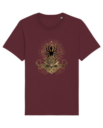 Yoga Lotus Auriu Burgundy