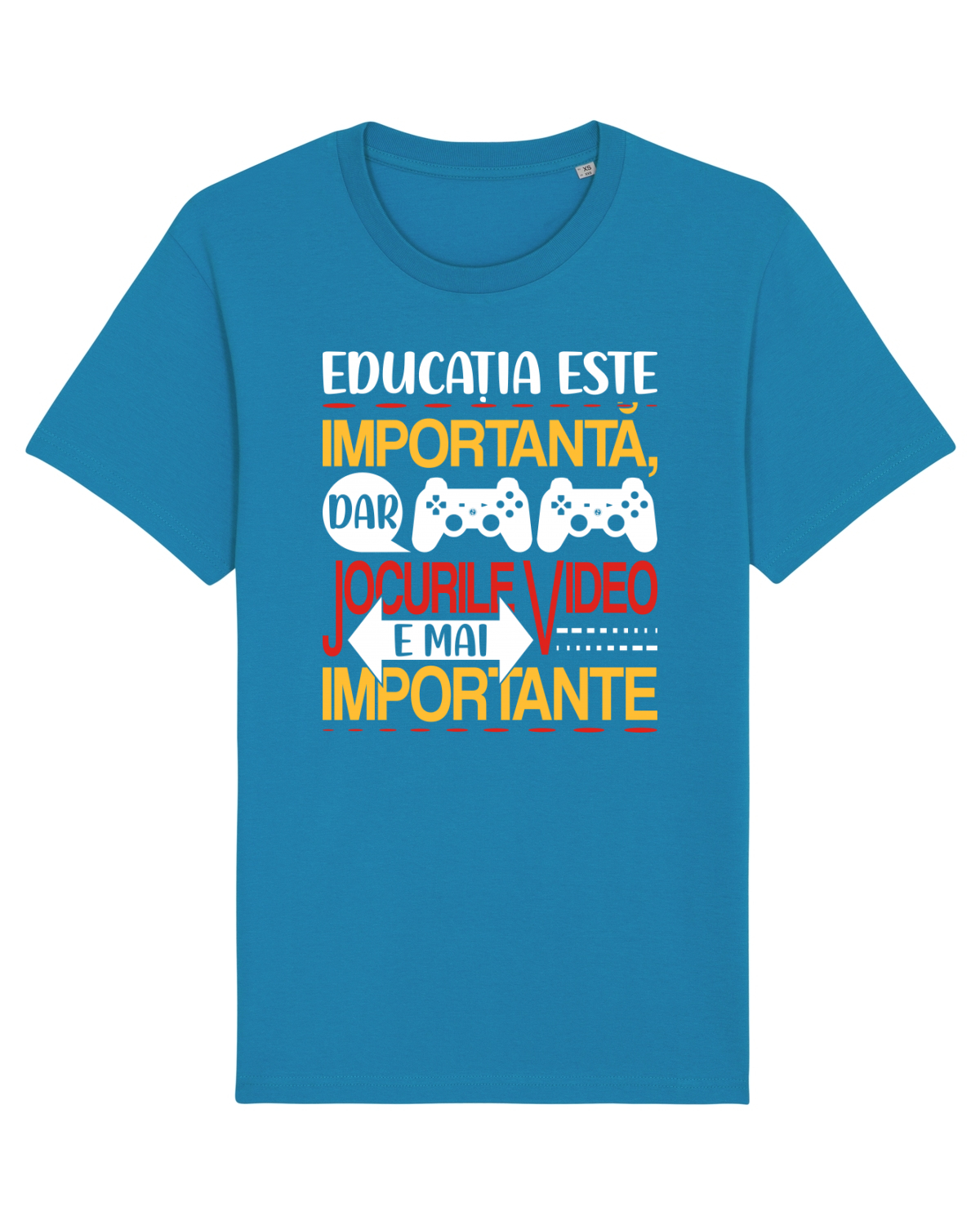Tricou mânecă scurtă Unisex Rocker Azur