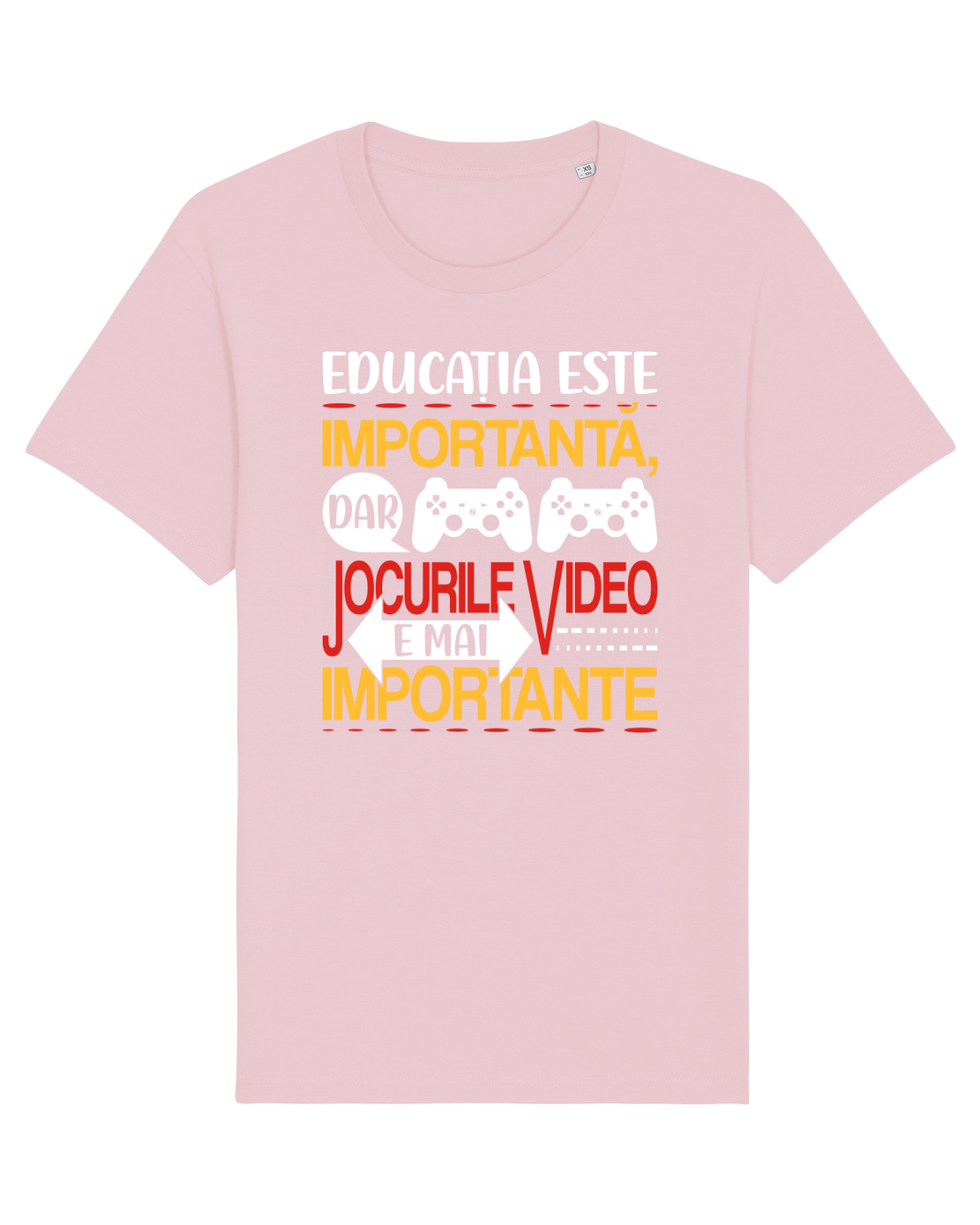 Tricou mânecă scurtă Unisex Rocker Cotton Pink