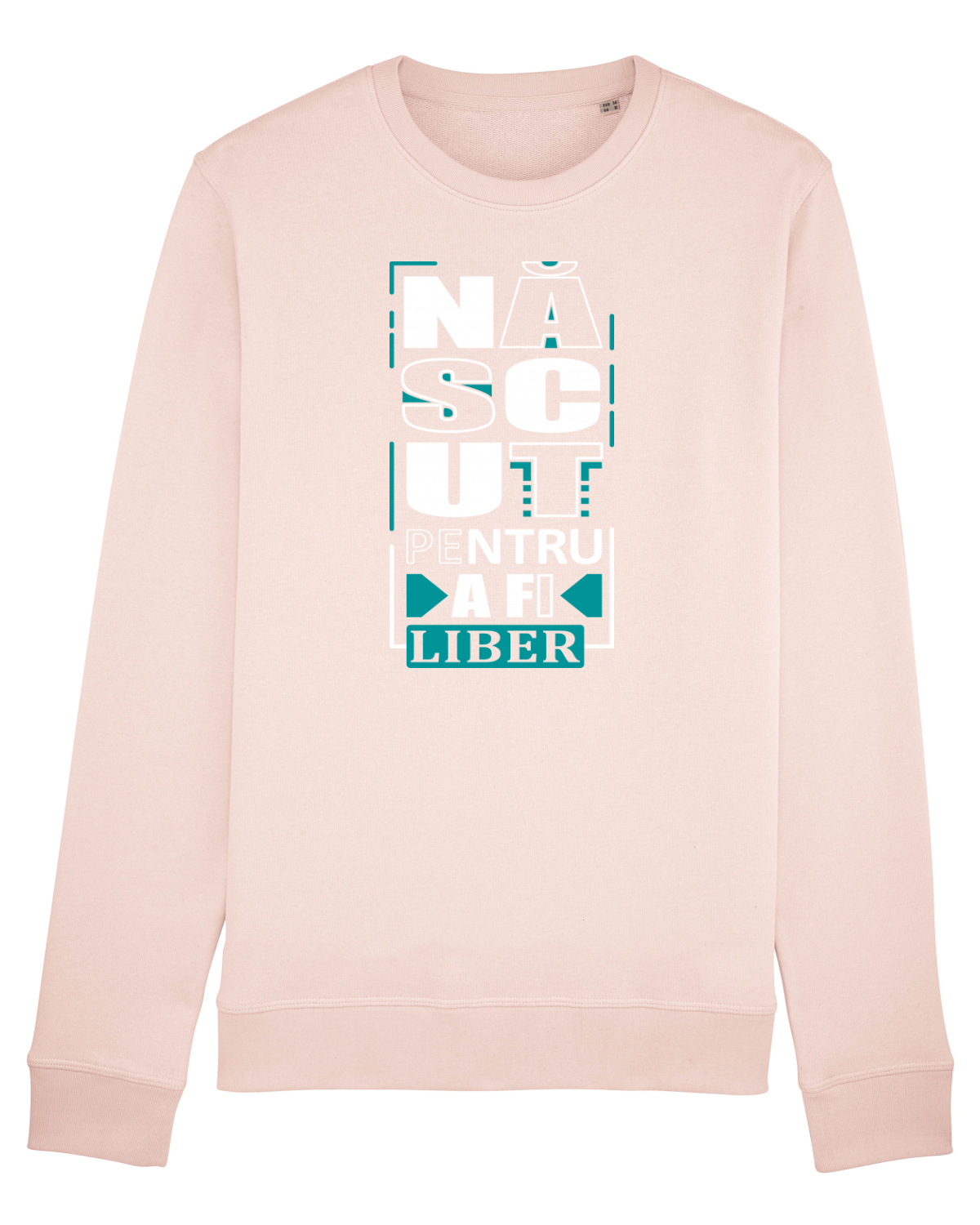 Bluză mânecă lungă Unisex Rise Candy Pink