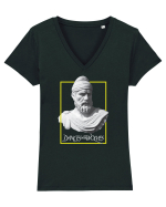 Dansand cu lupii Tricou mânecă scurtă guler V Damă Evoker