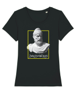 Dansand cu lupii Tricou mânecă scurtă guler larg fitted Damă Expresser