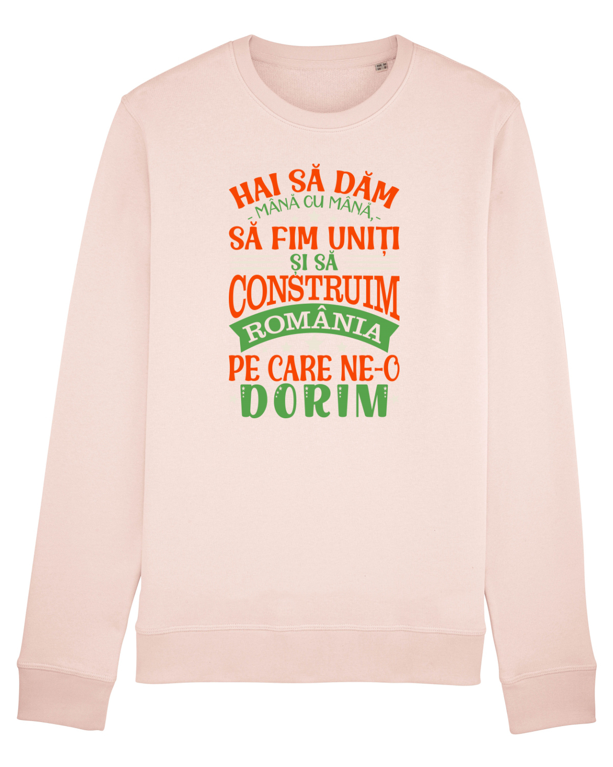 Bluză mânecă lungă Unisex Rise Candy Pink