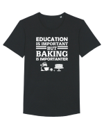 BAKING Tricou mânecă scurtă guler larg Bărbat Skater