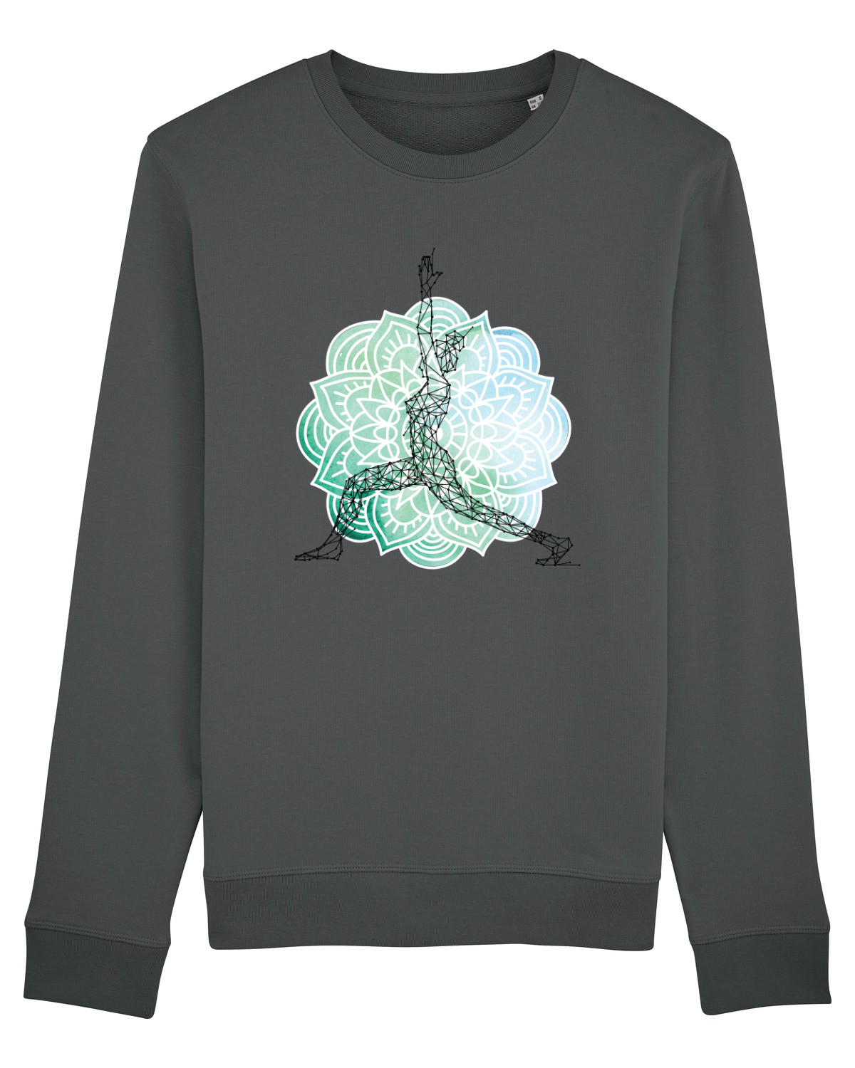 Bluză mânecă lungă Unisex Rise Anthracite