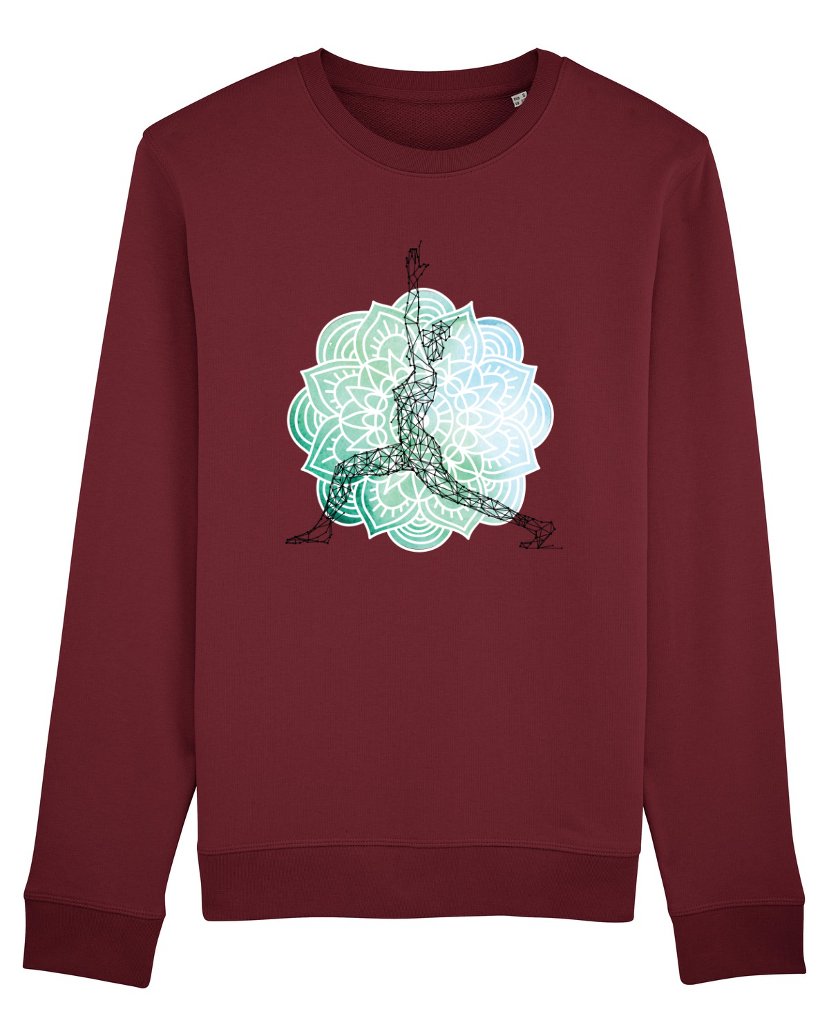 Bluză mânecă lungă Unisex Rise Burgundy