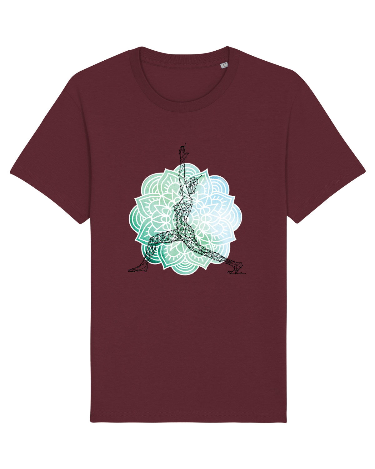 Tricou mânecă scurtă Unisex Rocker Burgundy