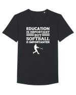 SOFTBALL Tricou mânecă scurtă guler larg Bărbat Skater