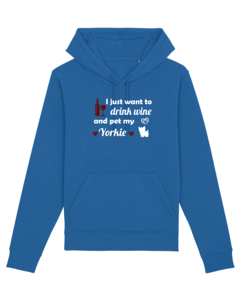 WINE AND YORKIE Royal Blue