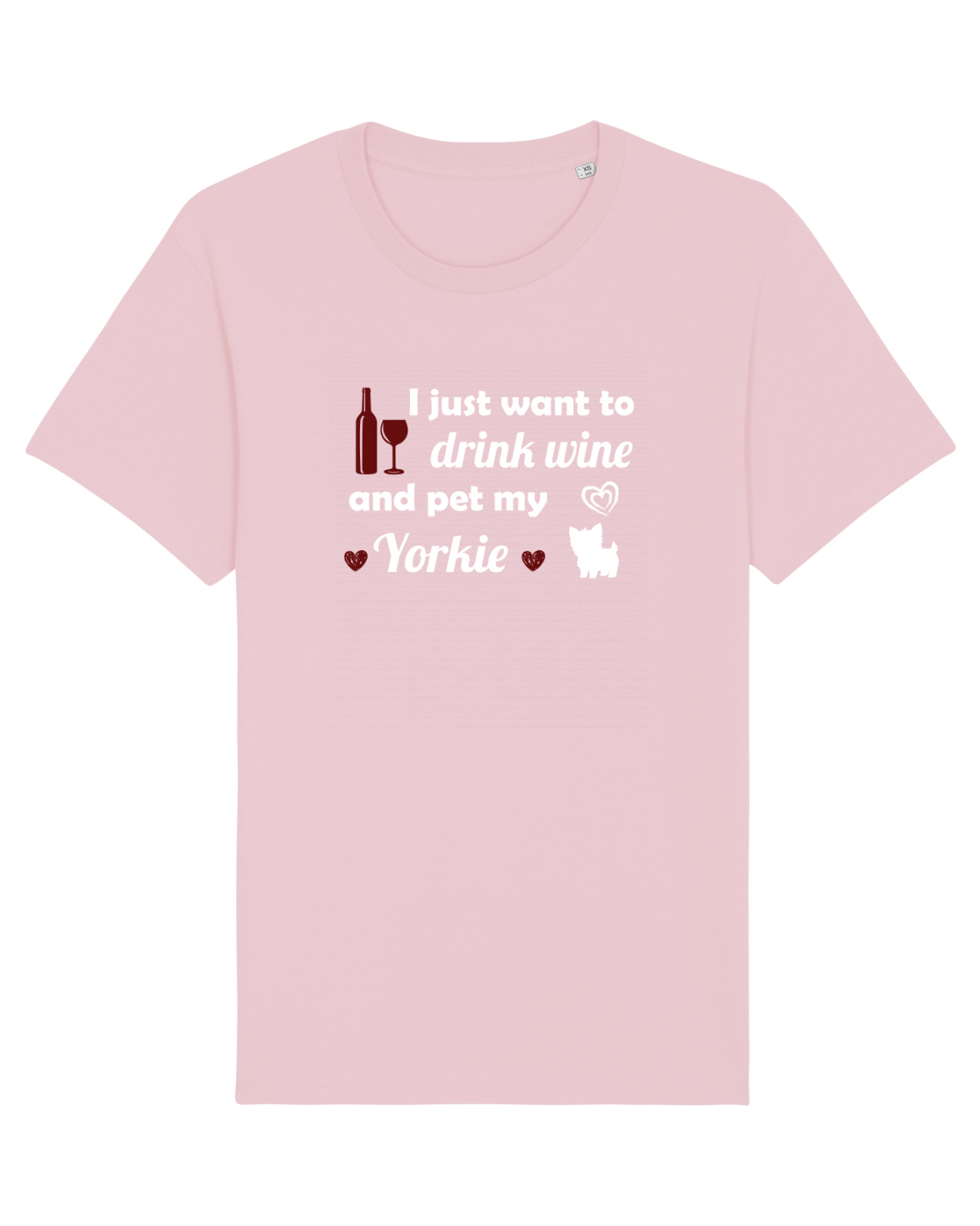 Tricou mânecă scurtă Unisex Rocker Cotton Pink