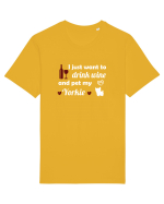 WINE AND YORKIE Tricou mânecă scurtă Unisex Rocker