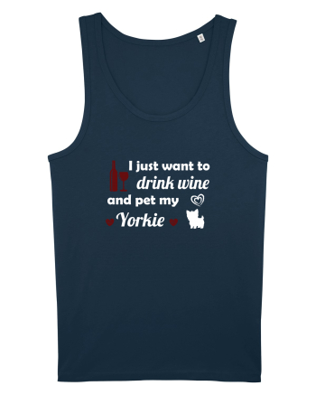 WINE AND YORKIE Navy