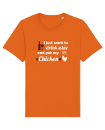 CHICKEN Tricou mânecă scurtă Unisex Rocker