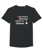 CHICKEN Tricou mânecă scurtă guler larg Bărbat Skater