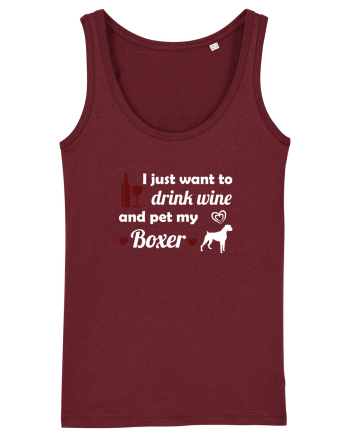 WINE AND BOXER Burgundy