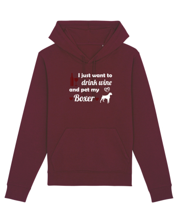 WINE AND BOXER Burgundy