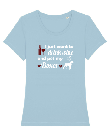 WINE AND BOXER Sky Blue