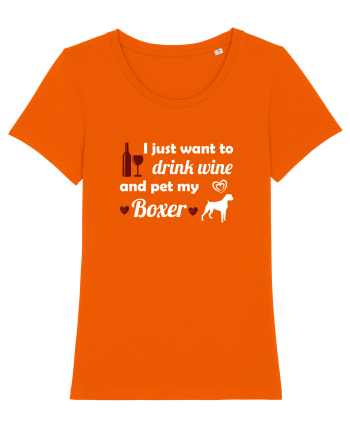 WINE AND BOXER Bright Orange