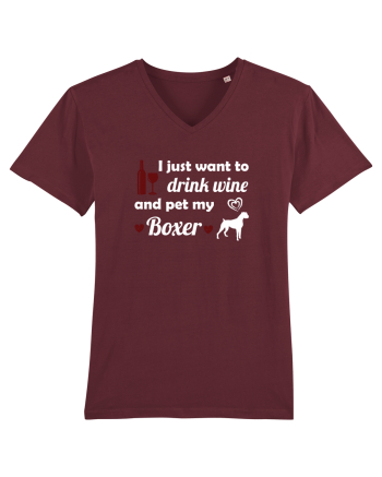 WINE AND BOXER Burgundy