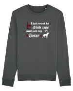 WINE AND BOXER Bluză mânecă lungă Unisex Rise