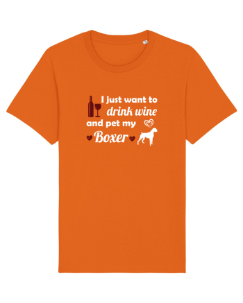 WINE AND BOXER Bright Orange