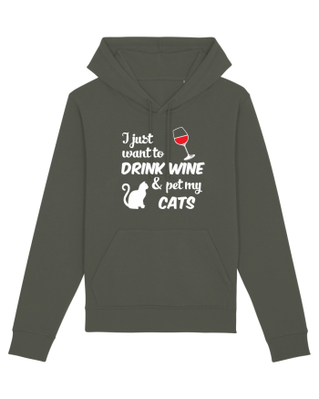 WINE AND CATS Khaki