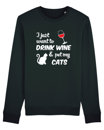 WINE AND CATS Black