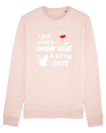 WINE AND CATS Bluză mânecă lungă Unisex Rise