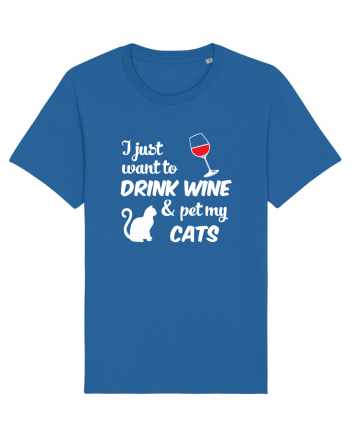 WINE AND CATS Royal Blue