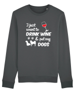 WINE AND DOGS Bluză mânecă lungă Unisex Rise