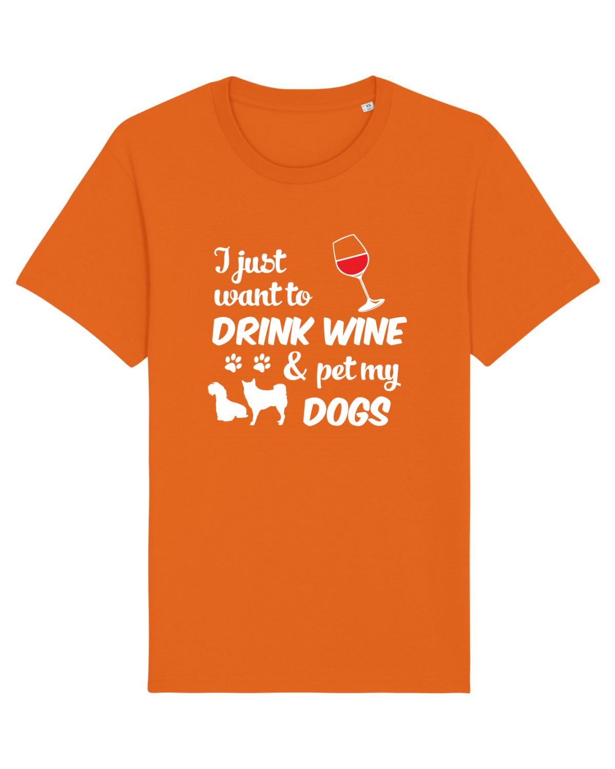 Tricou mânecă scurtă Unisex Rocker Bright Orange