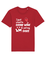 WINE AND DOGS Tricou mânecă scurtă Unisex Rocker