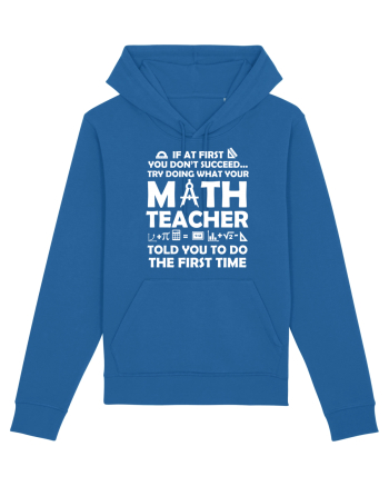MATH TEACHER Royal Blue