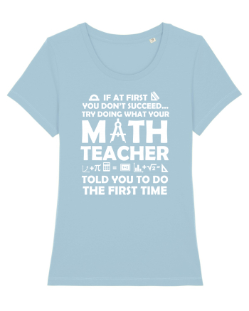 MATH TEACHER Sky Blue