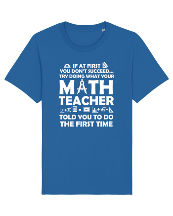 MATH TEACHER Royal Blue