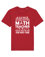 MATH TEACHER Tricou mânecă scurtă Unisex Rocker