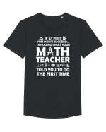 MATH TEACHER Tricou mânecă scurtă guler larg Bărbat Skater