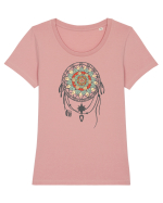 Lotus Dreamcatcher Tricou mânecă scurtă guler larg fitted Damă Expresser