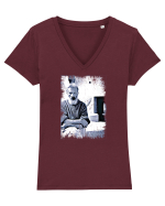 brancusi #2 Tricou mânecă scurtă guler V Damă Evoker