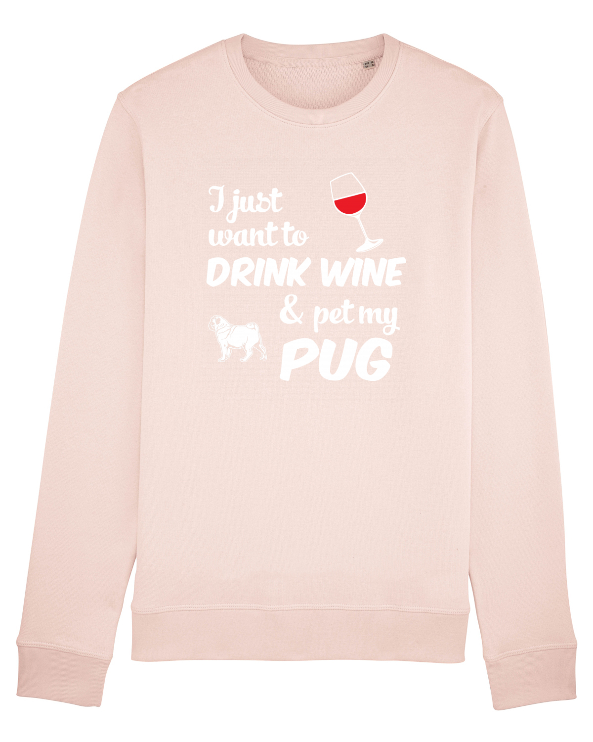 Bluză mânecă lungă Unisex Rise Candy Pink