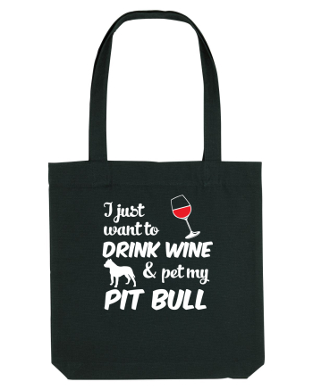 WINE AND PIT BULL Black