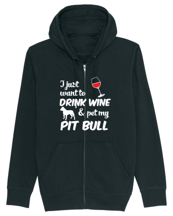 WINE AND PIT BULL Black
