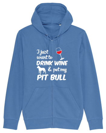 WINE AND PIT BULL Bright Blue