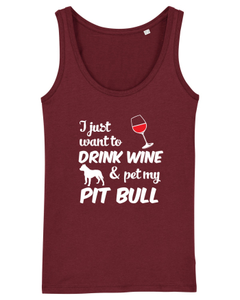 WINE AND PIT BULL Burgundy