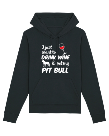 WINE AND PIT BULL Black