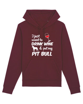 WINE AND PIT BULL Burgundy