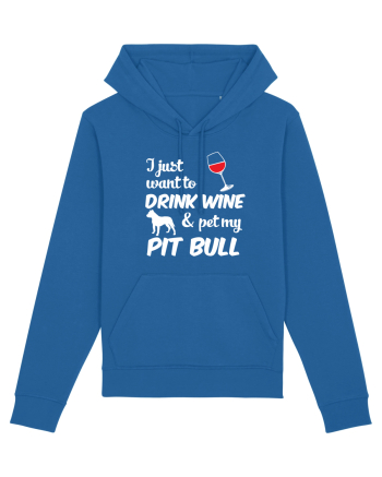 WINE AND PIT BULL Royal Blue