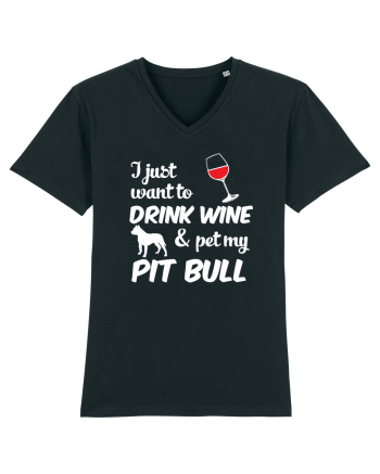 WINE AND PIT BULL Black